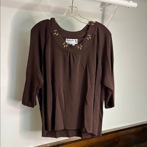 Joseph A. Brown 3/4 Sleeve Sweater- 3X